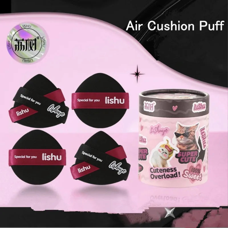 Lishu Set 4 Puff Make-up Air Cushion & Loose Powder