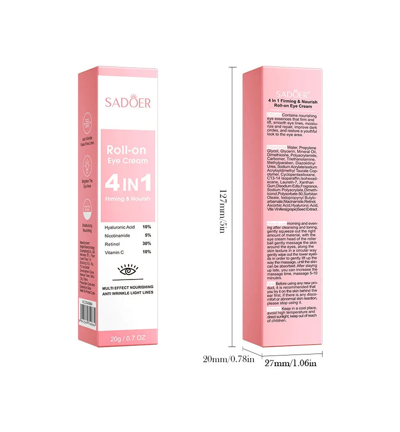 SADOER Crema Occhi 4-in-1 Roll-On