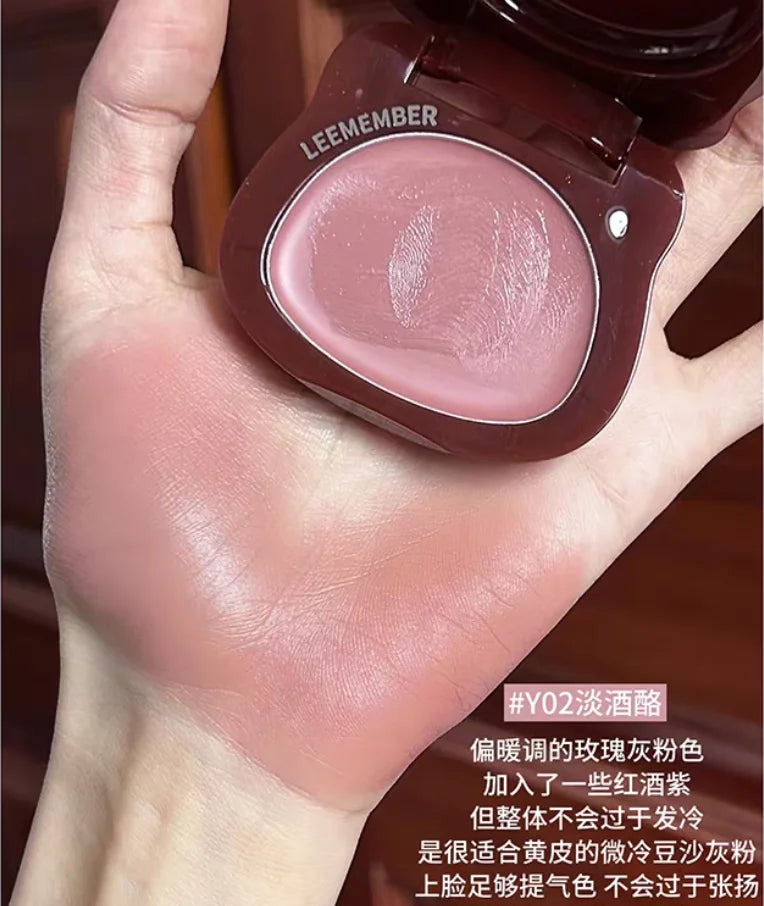 LEEMEMBER – Red Wine Series Matte Blusher & Lipstick Multi-Use Cream