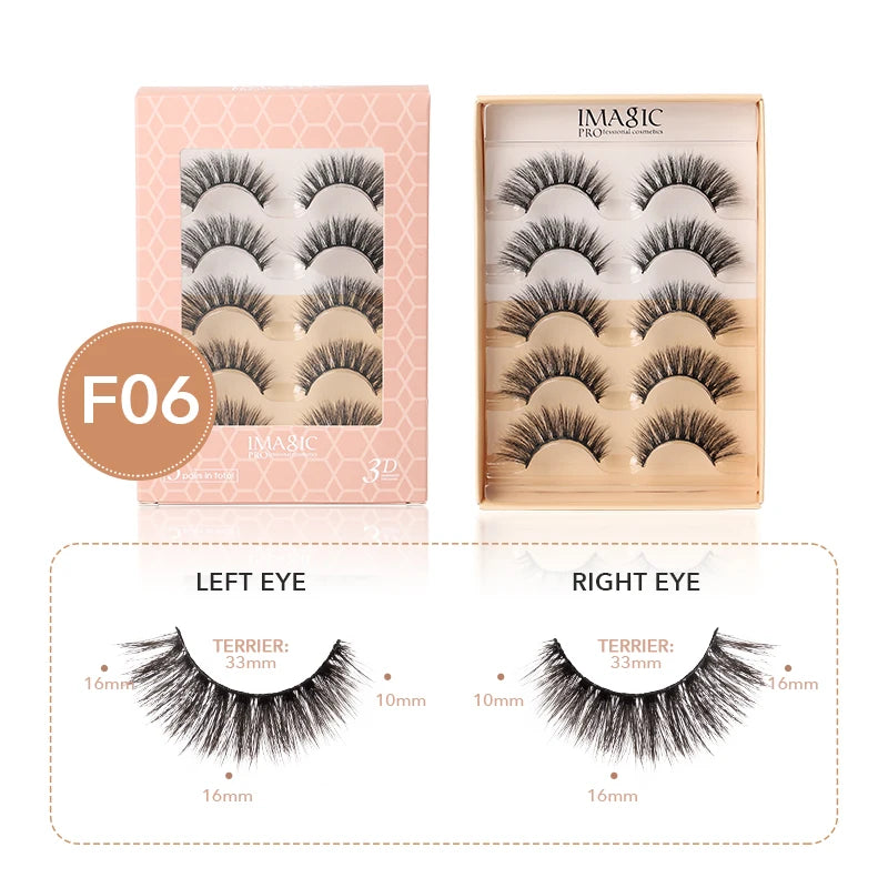 IMAGIC 3D Faux Mink Lashes – 5 Paia