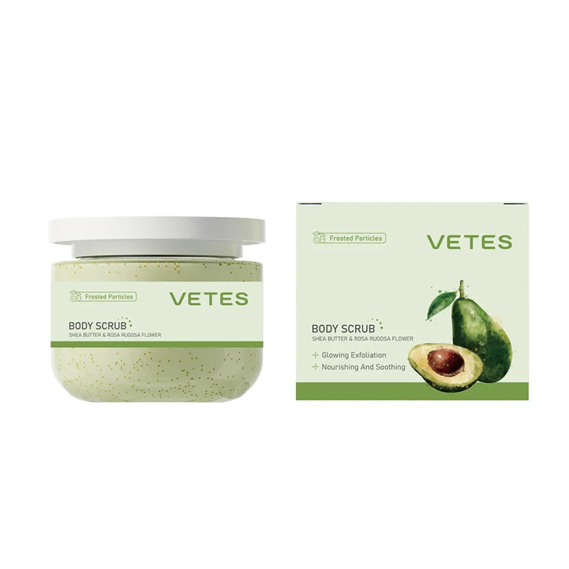 VETES Avocado Body Scrub – Soothing & Glowing (250g)