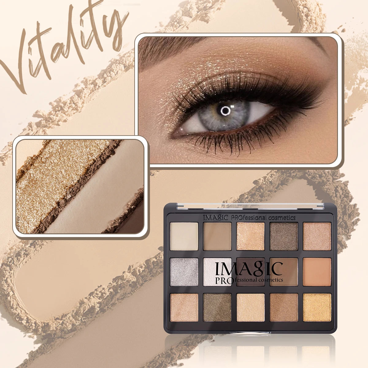 IMAGIC Vitality Eyeshadow Palette (15 Colori)