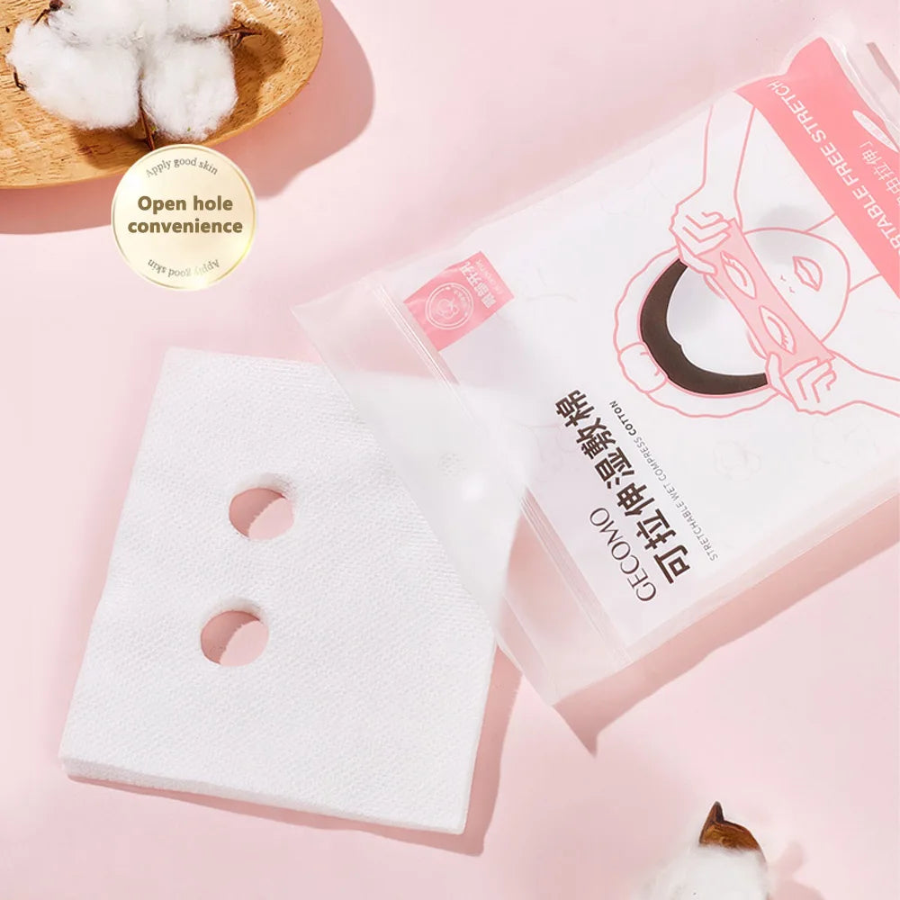 GECOMO Stretchable Wet Compress Cotton Sheets – 80 PCS