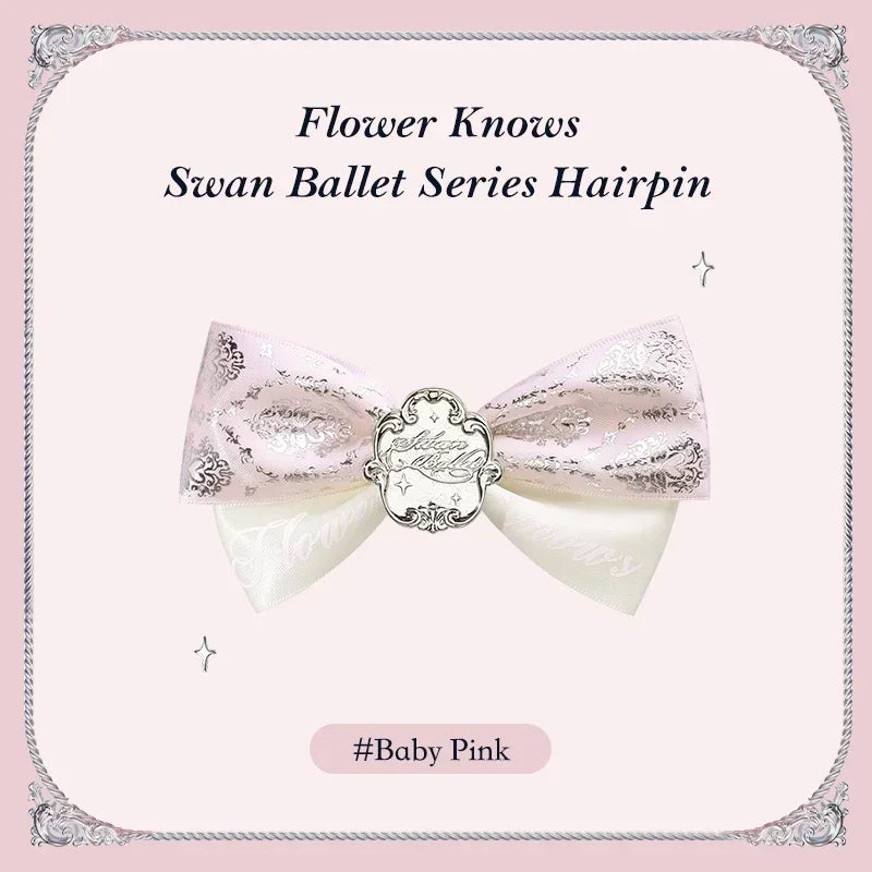 Flower Knows – Swan Ballet Hair Clip