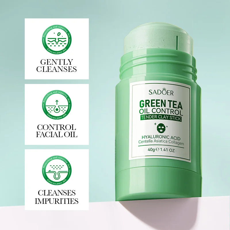 SADOER Green Tea Stick Mask – Maschera Viso all’Argilla al Tè Verde