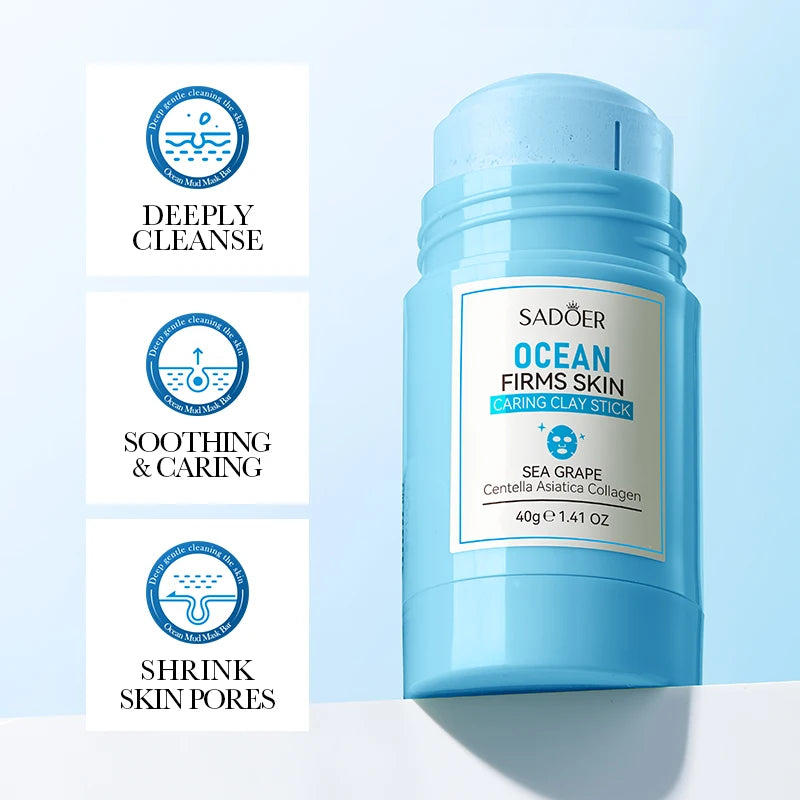 SADOER Sea Mud Stick Mask – Maschera Viso all’Argilla Marina