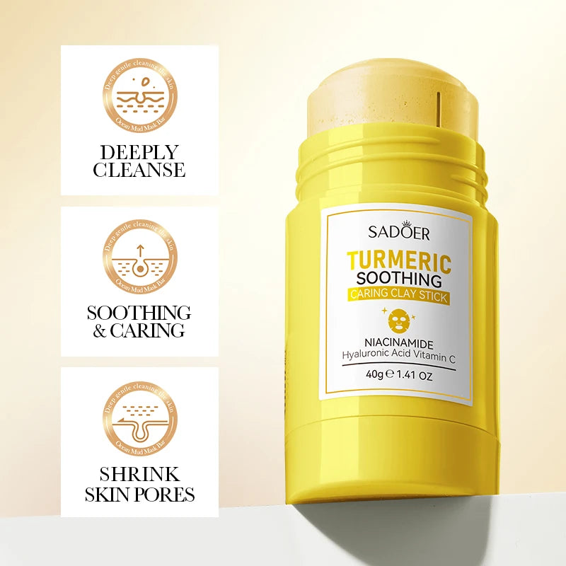 SADOER Turmeric Stick Mask – Maschera Viso all’Argilla alla Curcuma