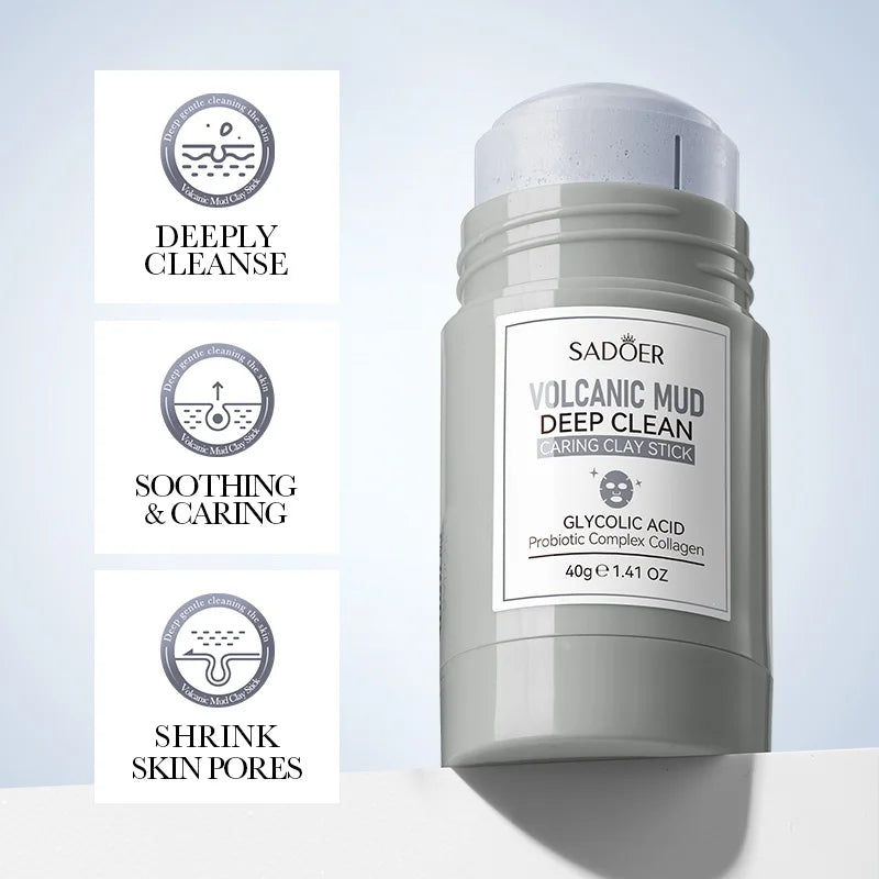SADOER Volcanic Mud Stick Mask – Maschera Viso all’Argilla Vulcanica