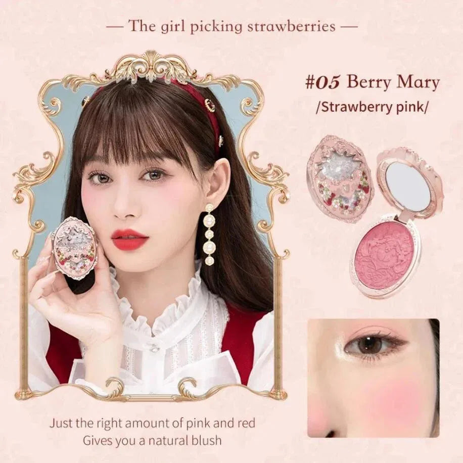 Flower Knows Strawberry Rococo Embossed Blush 5g