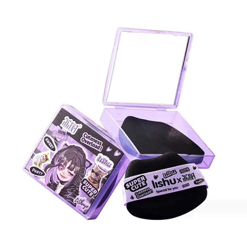 Lishu 100 Fogli Assorbenti Olio con Puff Cipria