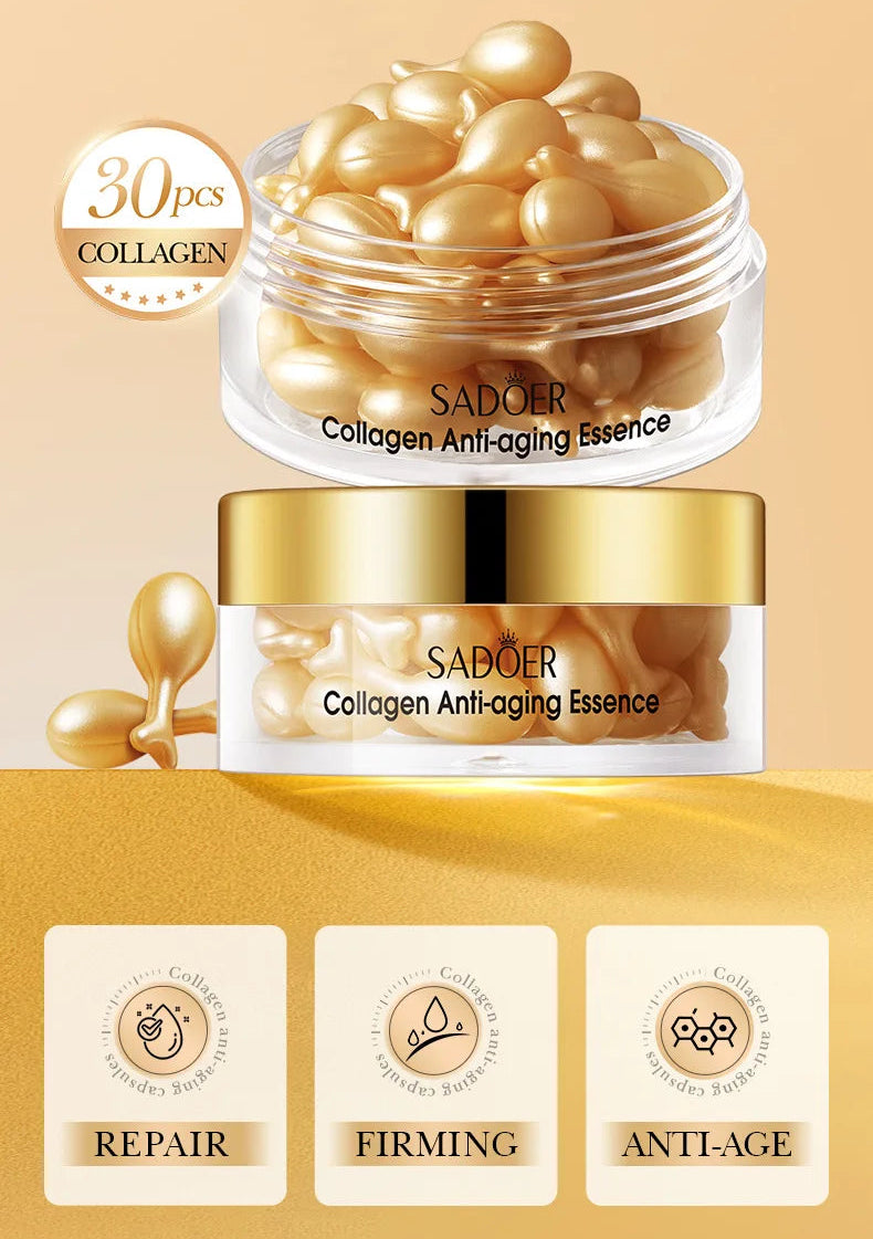 SADOER Anti-Wrinkle Collagen Face Serum Capsules 30pz