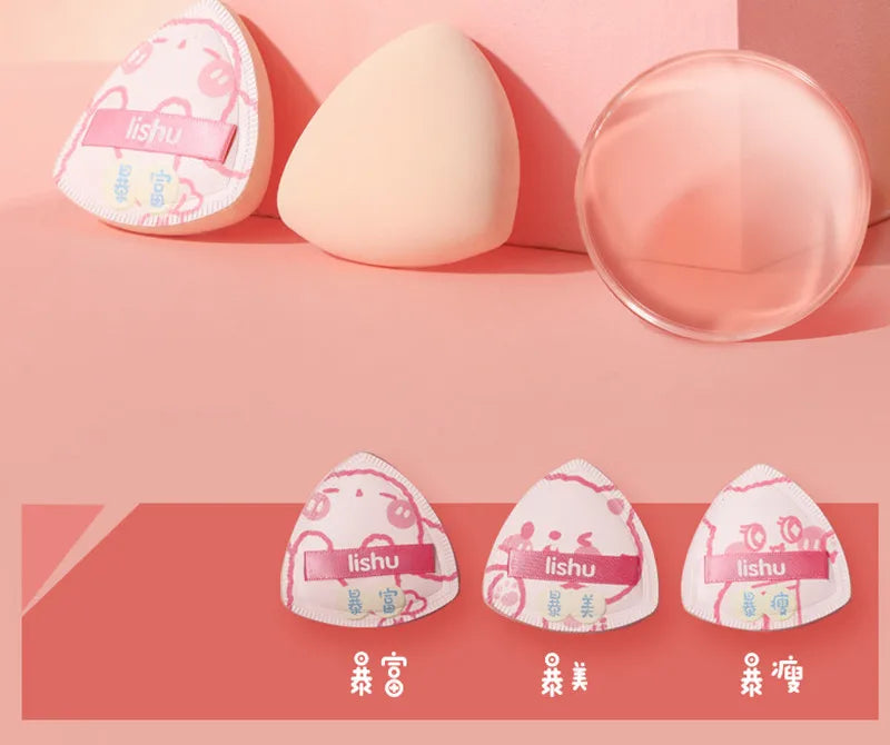 Lishu Set 3 Puff Air Cushion Marshmallow