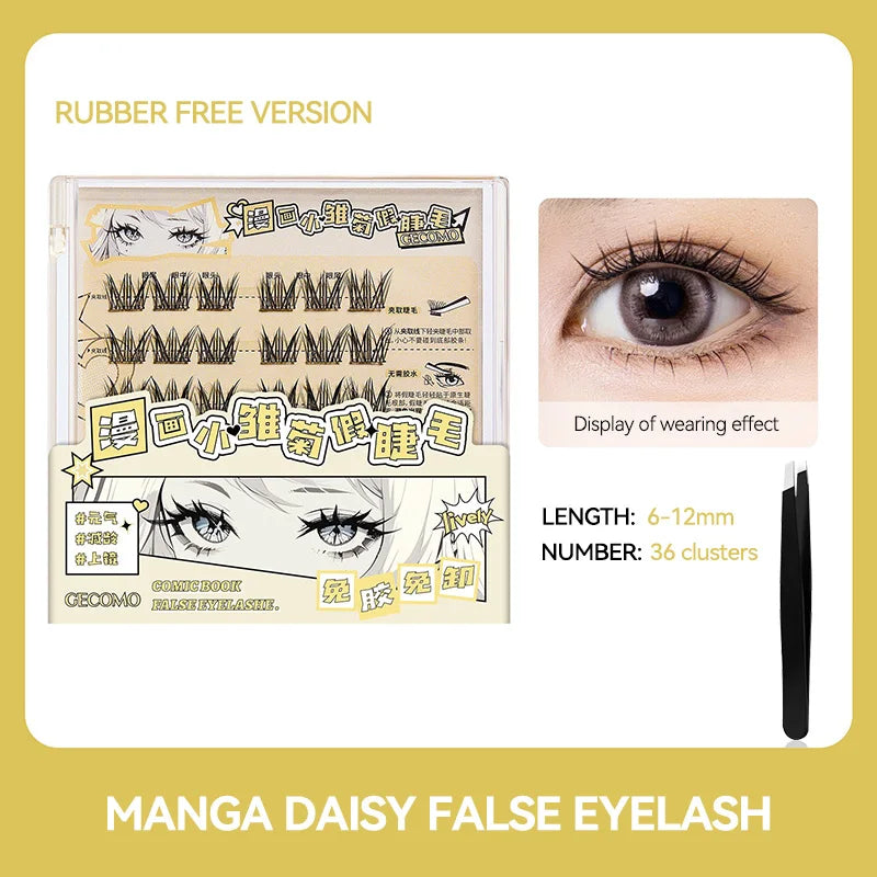 GECOMO Manga-Style Glue-Free False Eyelashes