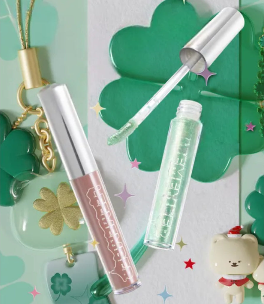 LEEMEMBER Water Essence Lip Gloss – Lucky Clover Edition