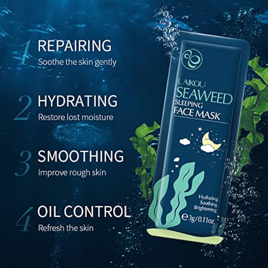 LAIKOU Seaweed Sleeping Face Mask 7pz