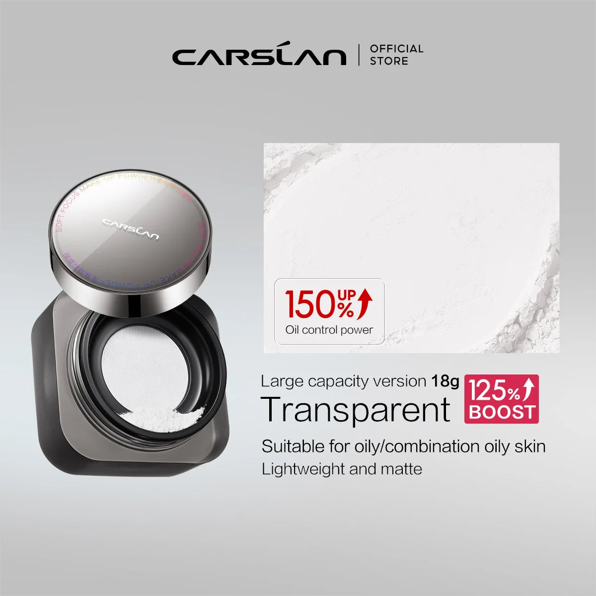CARSLAN Black Magnetic Loose Powder – Cipria Lunga Tenuta