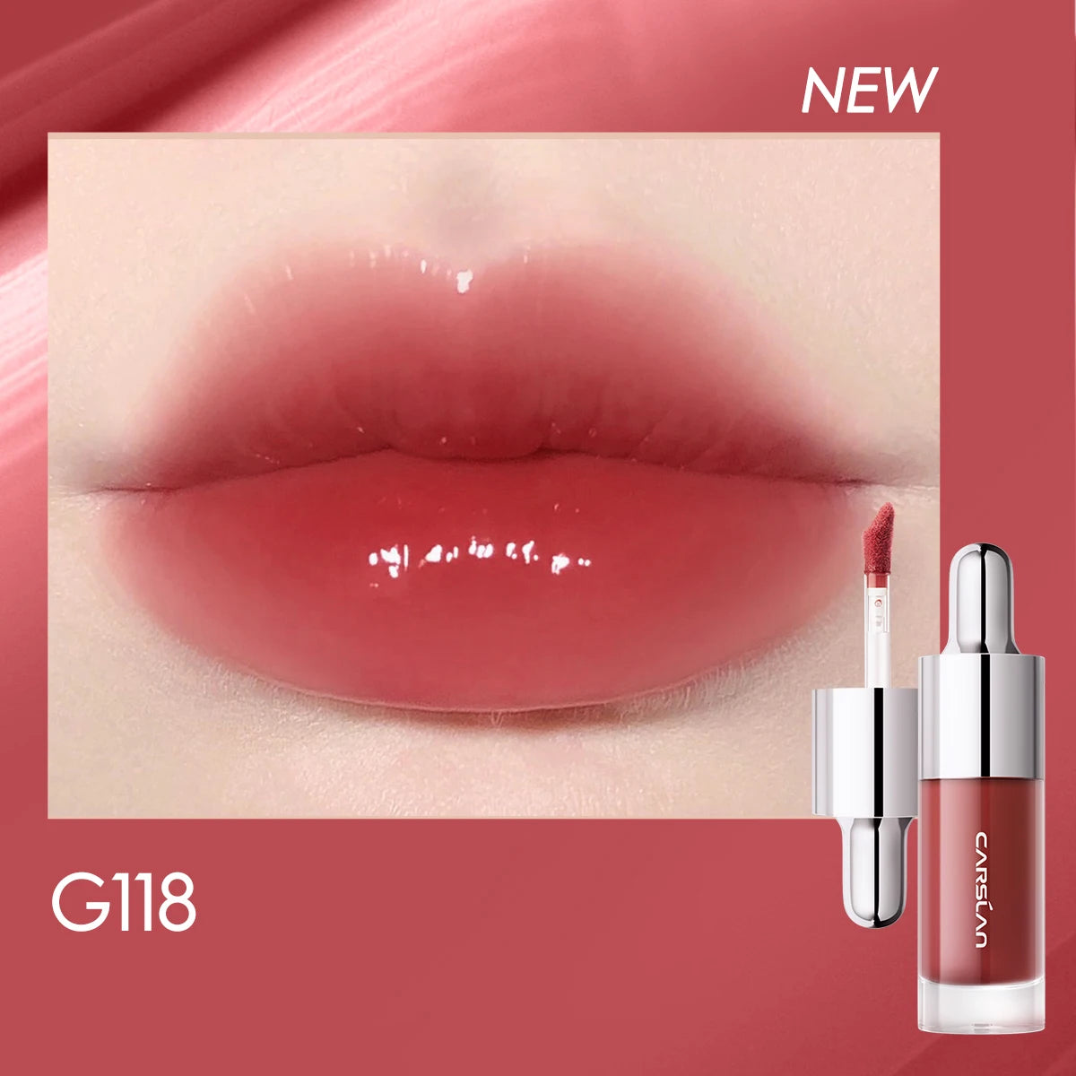 CARSLAN Tinted Lip Glow Serum – Hydrating & Plumping Lip Tint