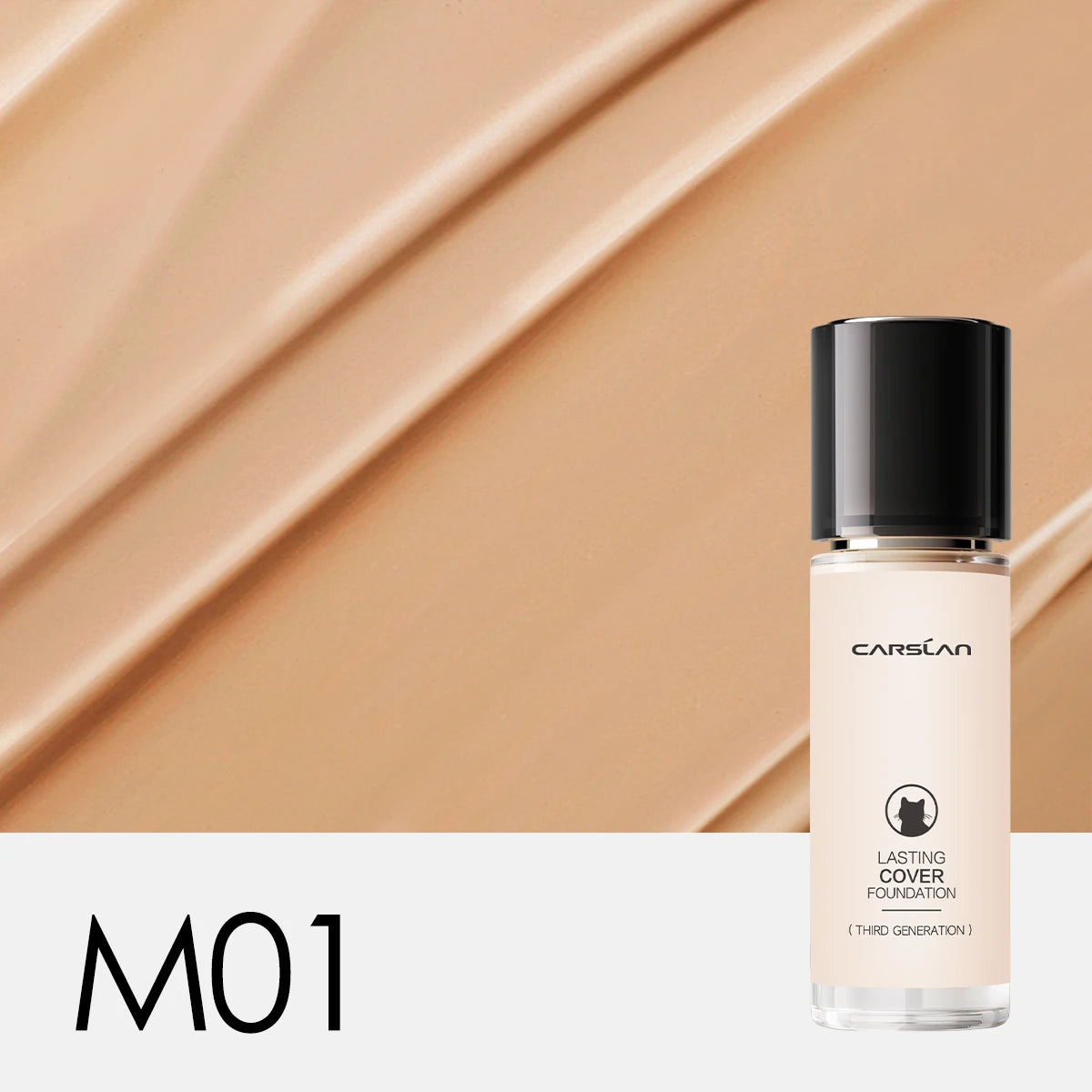 CARSLAN Long-Lasting Liquid Foundation – Full Coverage & Hydrating
