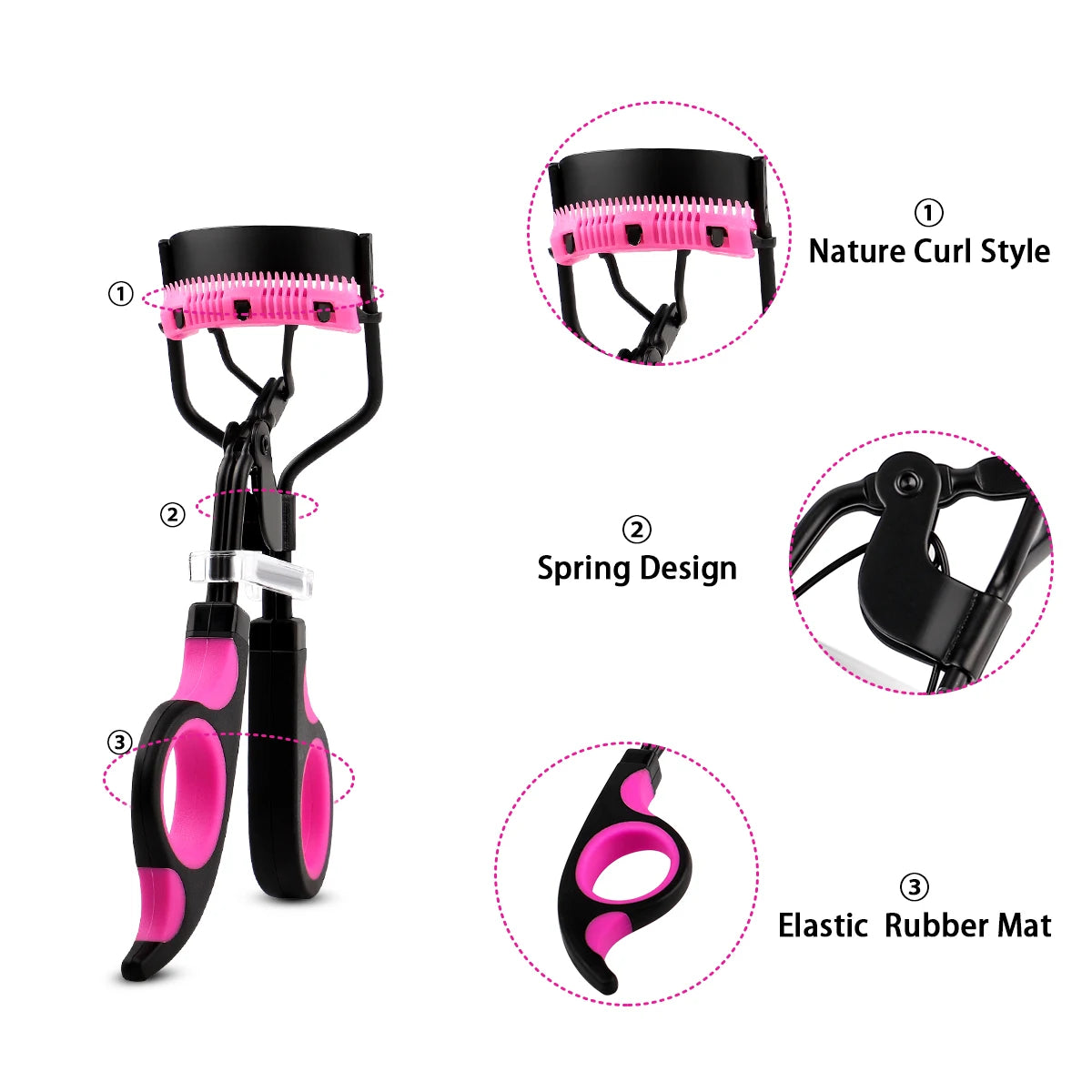 IMAGIC Eyelash Curler Professionale con Pad di Ricambio
