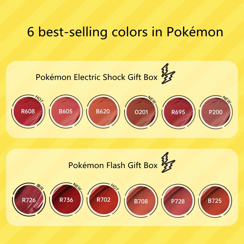 Colorkey x Pokémon – Mini Lip Glaze Gift Box (6 pezzi)