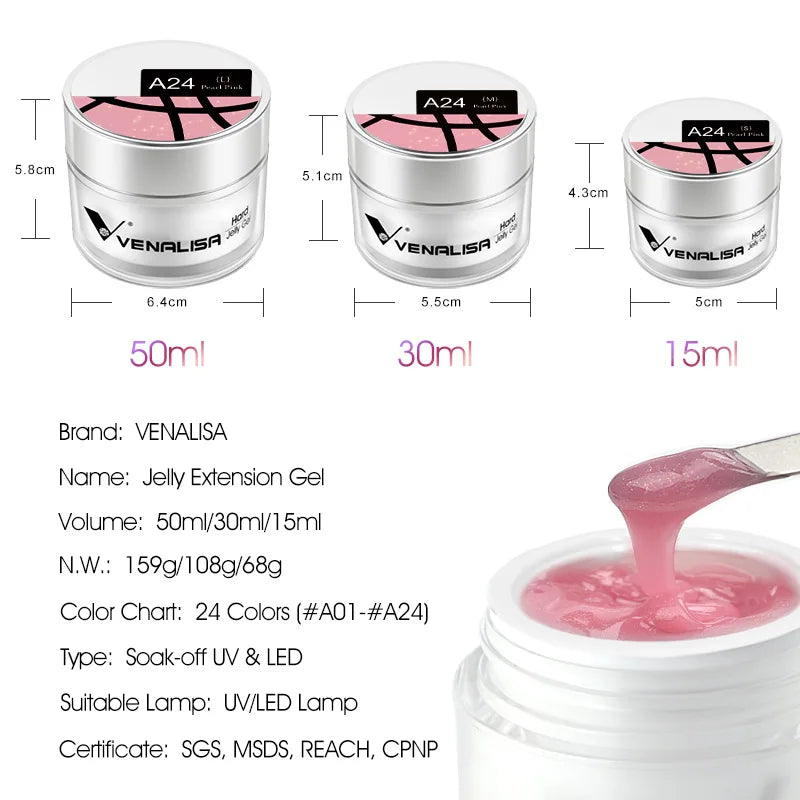 Venalisa Hard Jelly Nail Extension Gel 50ml