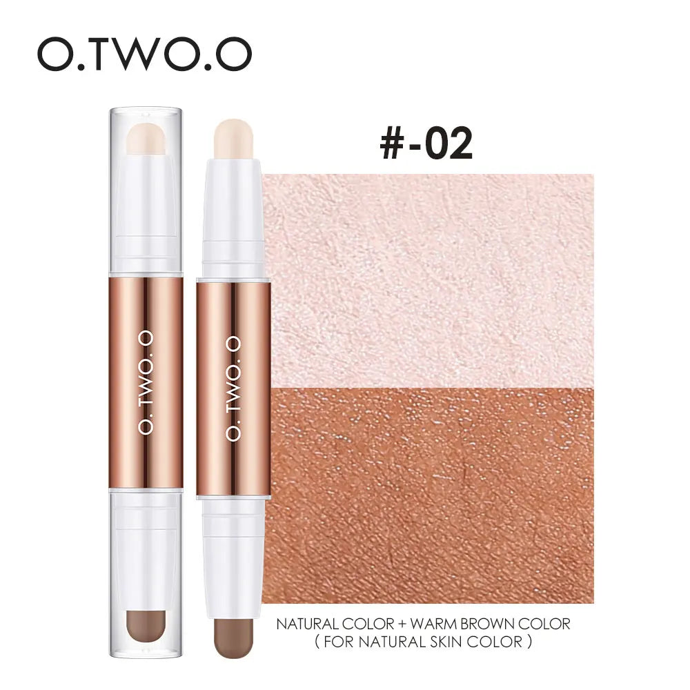O.TWO.O Double Head Contour Stick – Highlight & Bronzer
