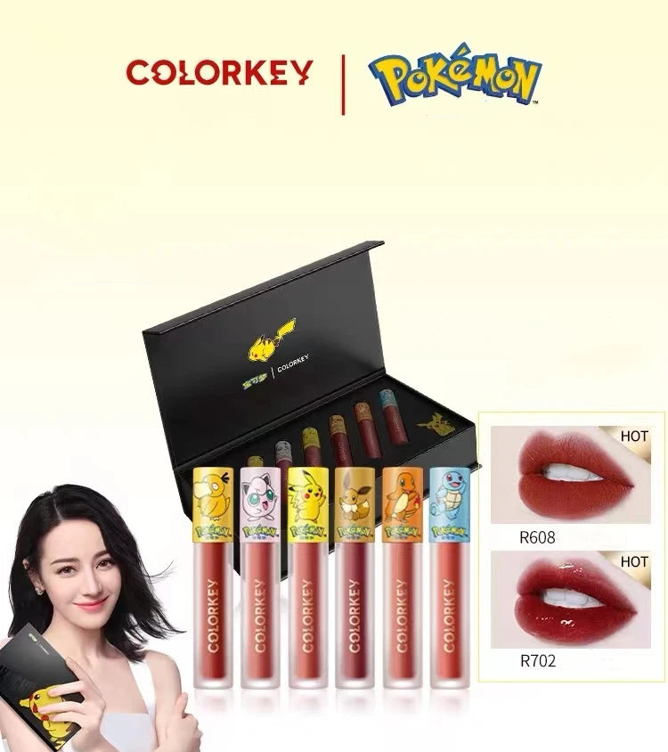 Colorkey x Pokémon – Mini Lip Glaze Gift Box (6 pezzi)