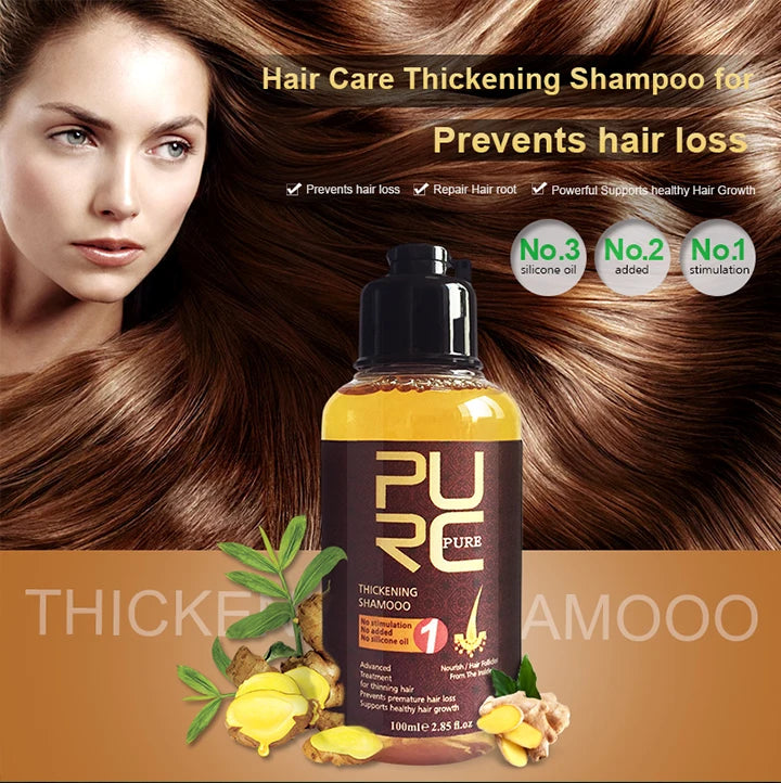 PURC Set Crescita Capelli al Ginseng & Zenzero – Shampoo + 2pz Olio
