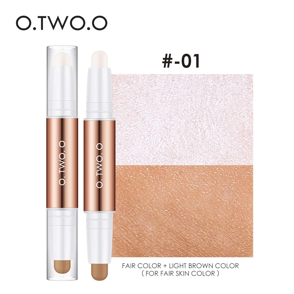 O.TWO.O Double Head Contour Stick – Highlight & Bronzer