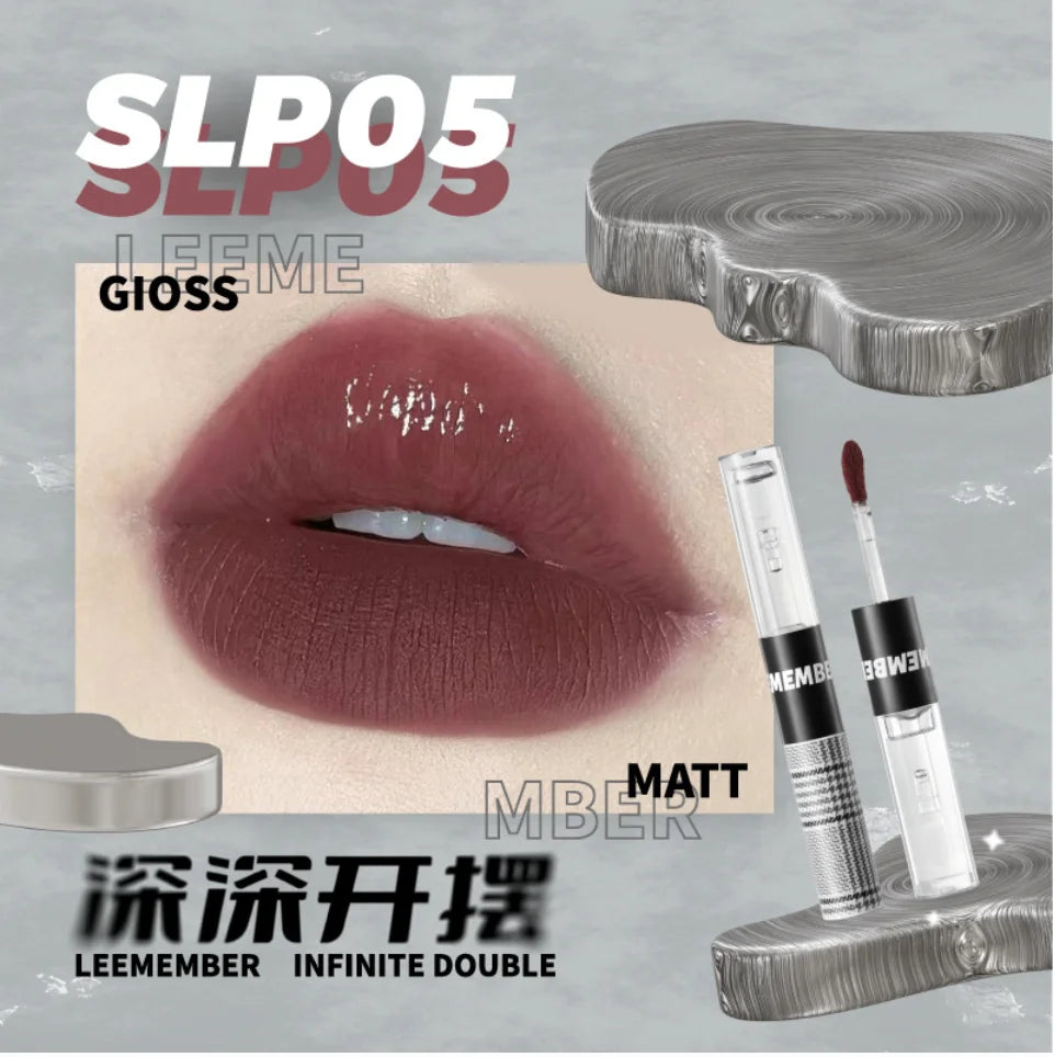LEEMEMBER – Hazy Non-Stick Double-Ended Liquid Lipstick