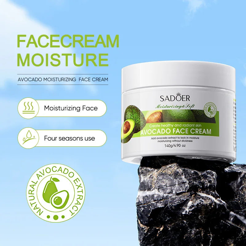 SADOER Plant Face Cream Collection – Bava di Lumaca, Carota, Aloe & Avocado