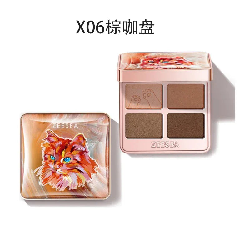 ZEESEA Cat Four Colour Eyeshadow Palette 10g