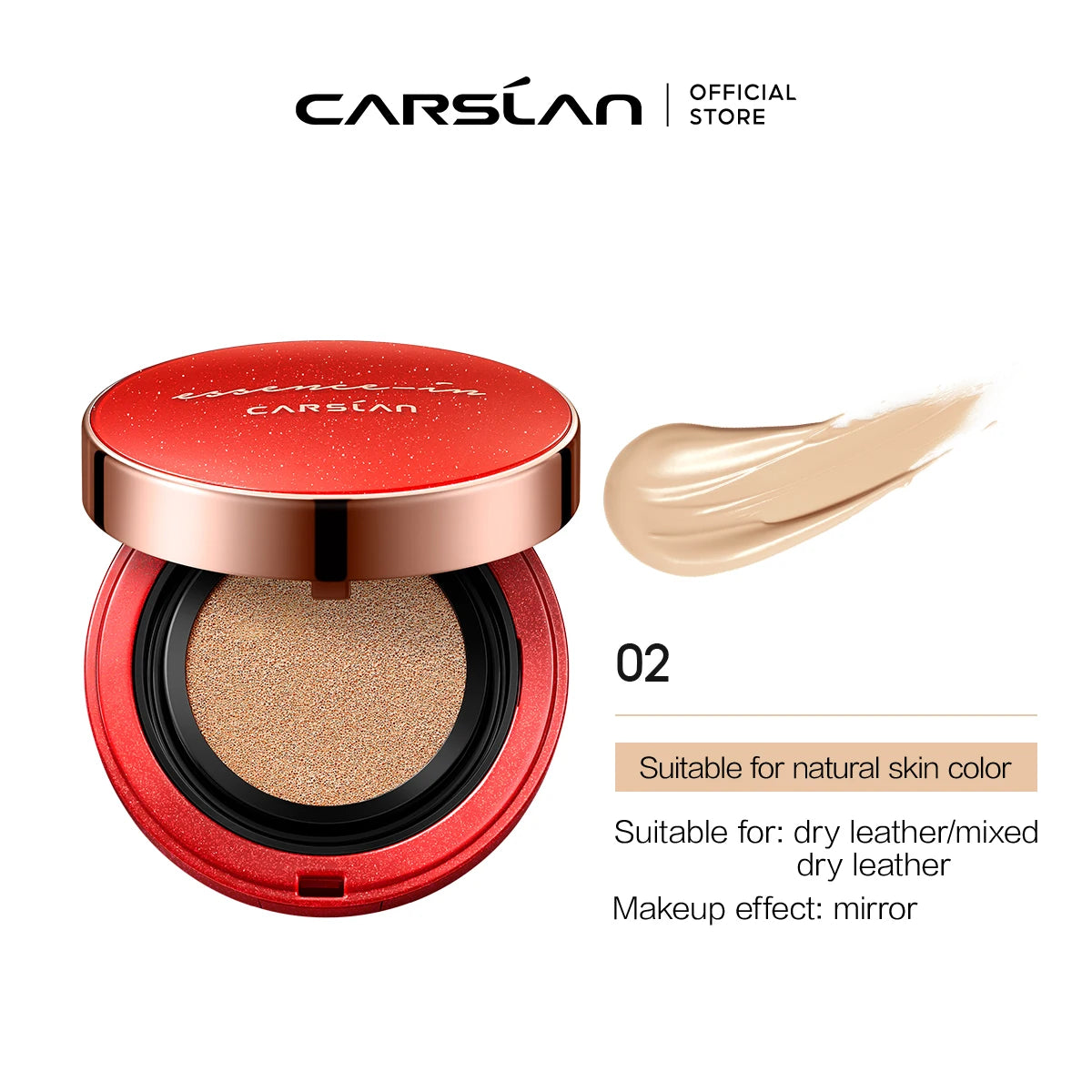 CARSLAN Flawless Essence CC Cream Cushion – Fondotinta in Cuscinetto