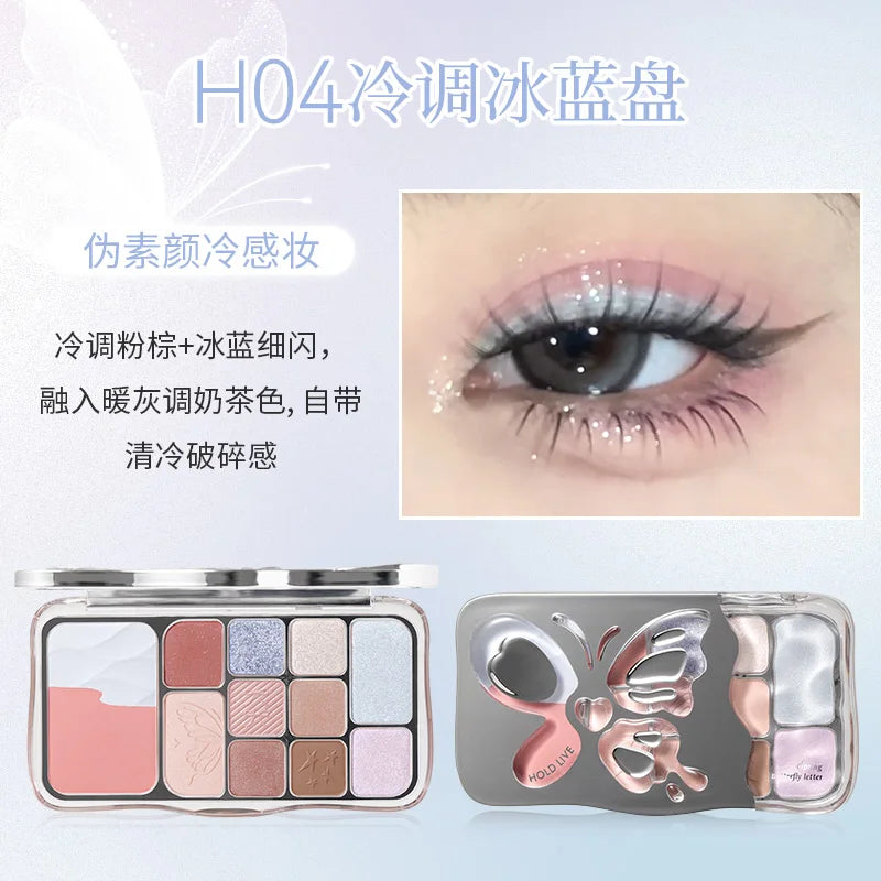 HOLD LIVE – 12 Colors Comprehensive Eyeshadow & Blush Palette