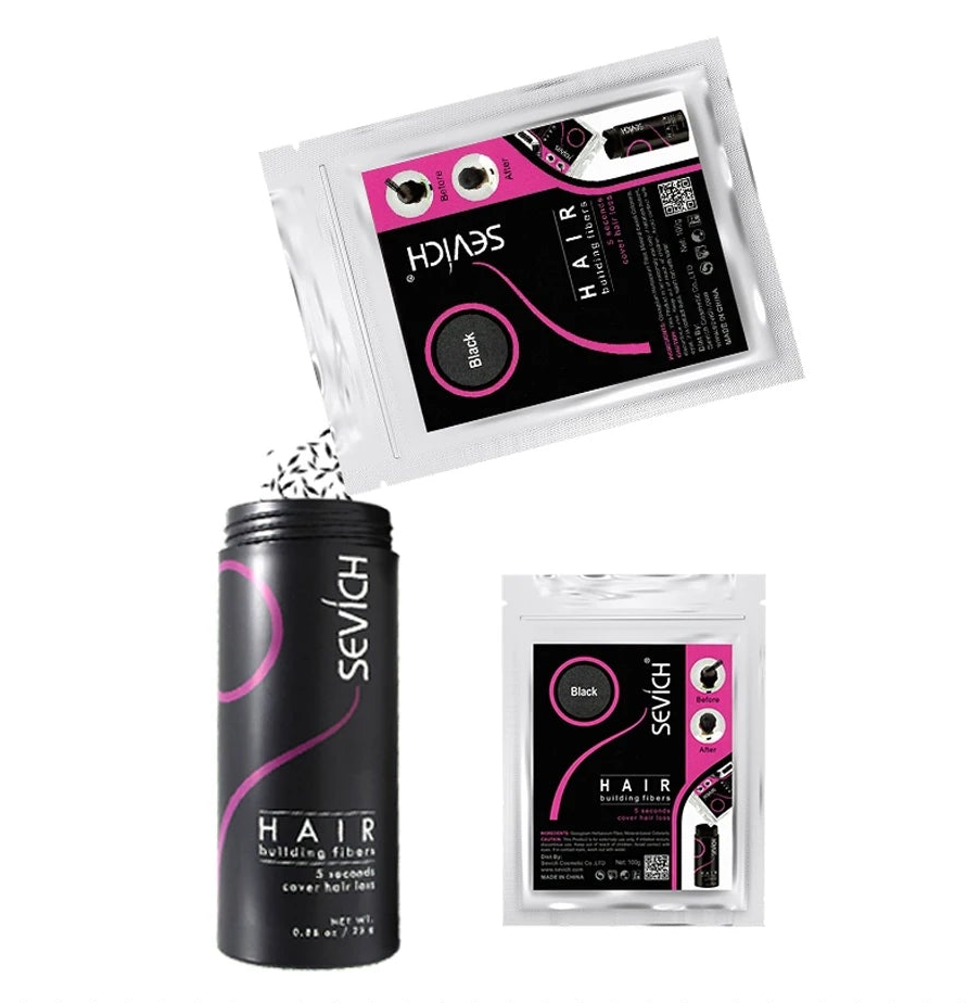 Sevich 5-in-1 Hair Fiber Set – Kit Fibre per Capelli Più Folti