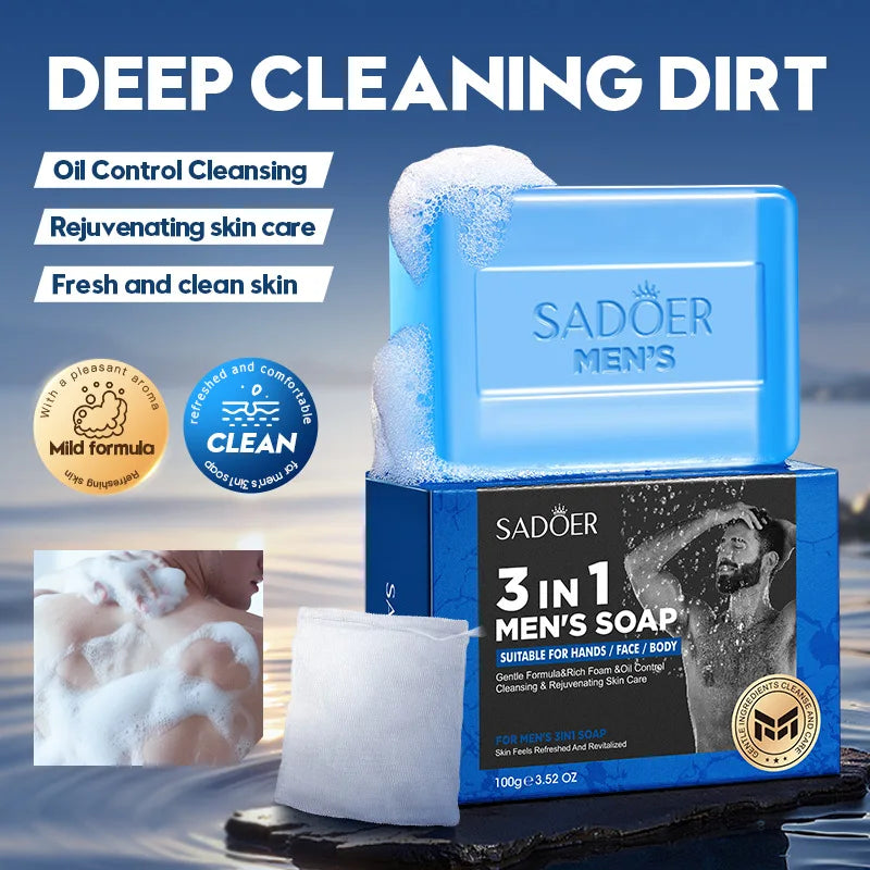 SADOER Men’s Facial Soap 3in1
