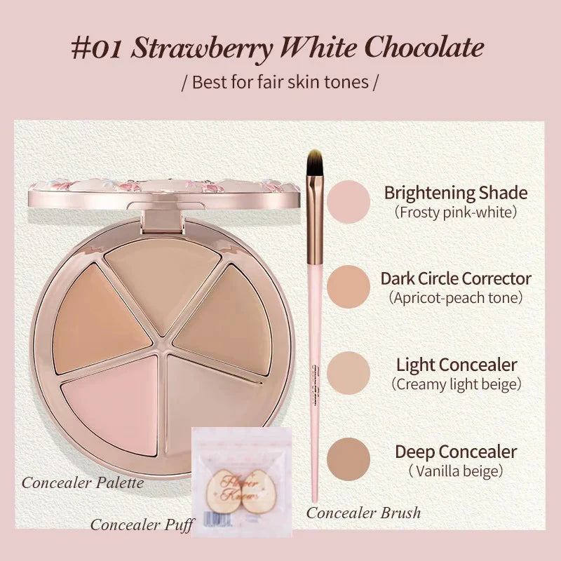 Flower Knows The Sweetie Bear 4 Colori Concealer Palette