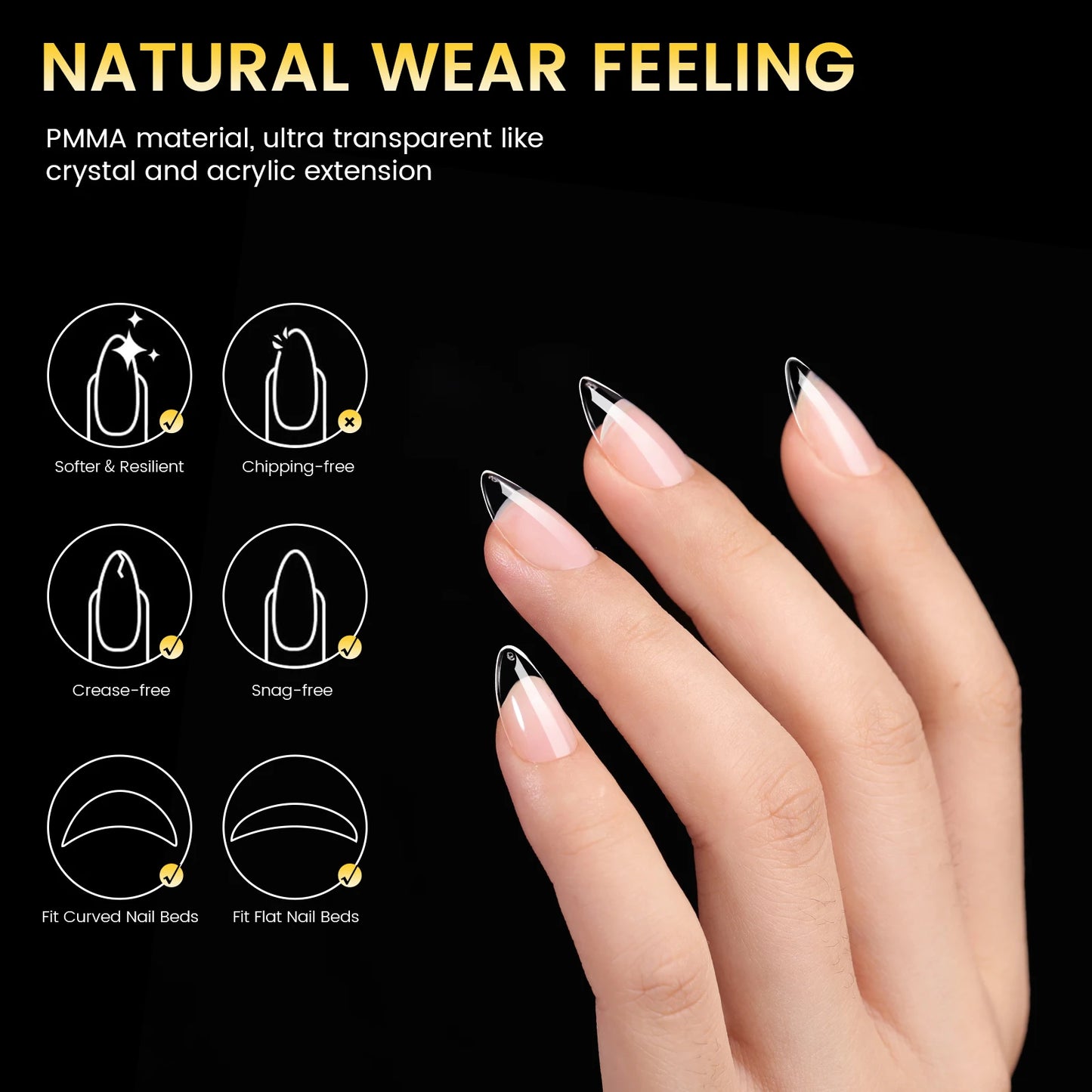 Born Pretty Soft Gel Nail Tips 288pz