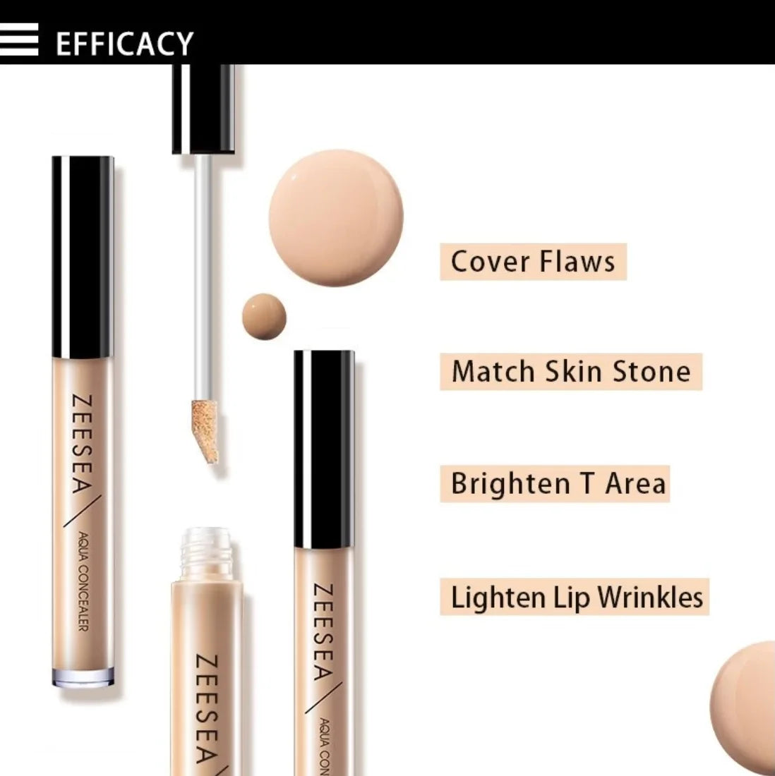 ZEESEA Creamy Full Coverage Liquid Concealer