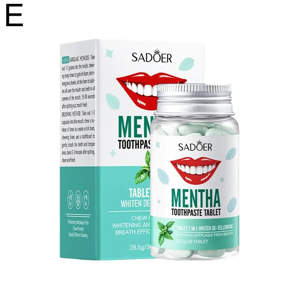SADOER Dentifricio Solido in Compresse Multigusto (30 Compresse)