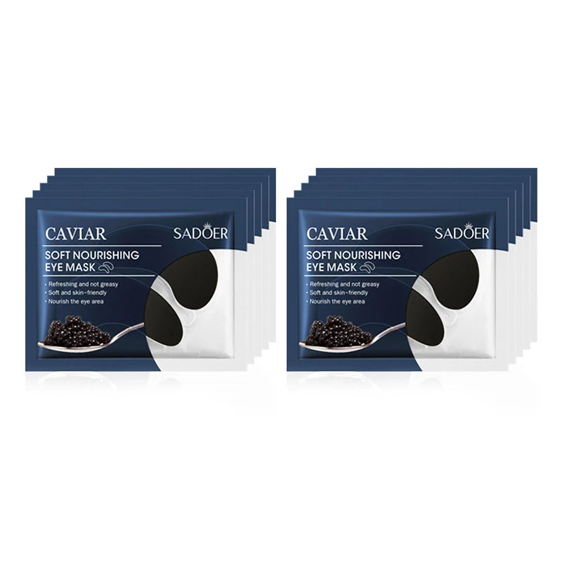 SADOER Crystal Collagen Eye Mask – Maschere Contorno Occhi Idratanti e Anti-Occhiaie (5/10/20 coppie)