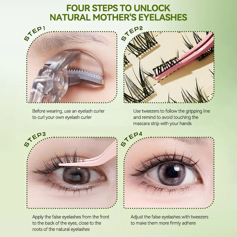 GECOMO Manga-Style Glue-Free False Eyelashes