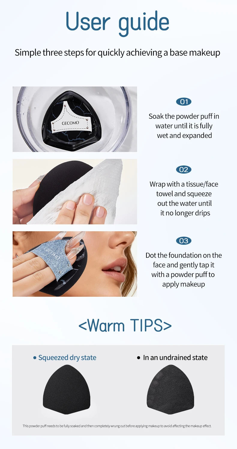GECOMO Slipper Makeup Puff