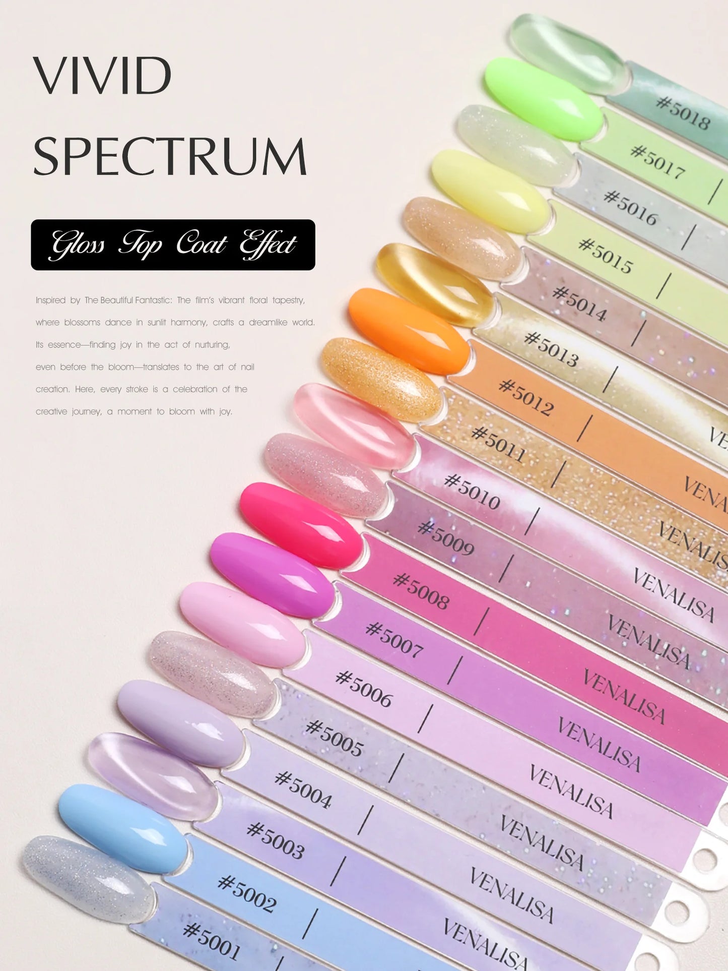 Venalisa VIP Nail Gel Polish Set – 10ml Bottles, Vegan, HEMA/TPO Free