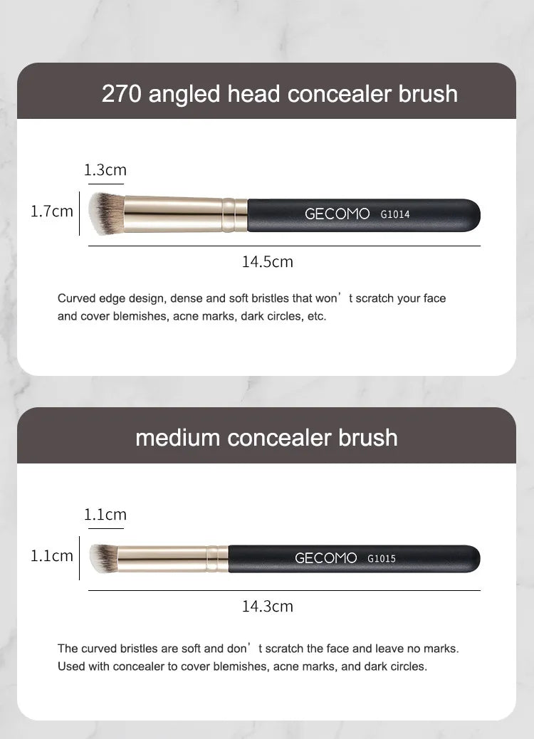 GECOMO Angled Partial Concealer Brush