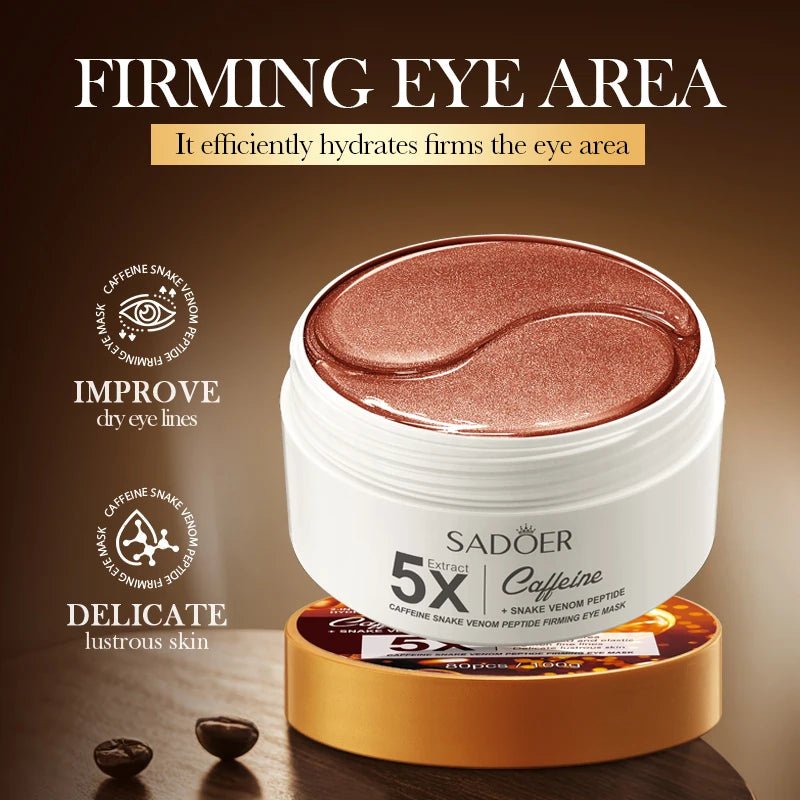 SADOER Caffeine Eye Mask – 60 pezzi