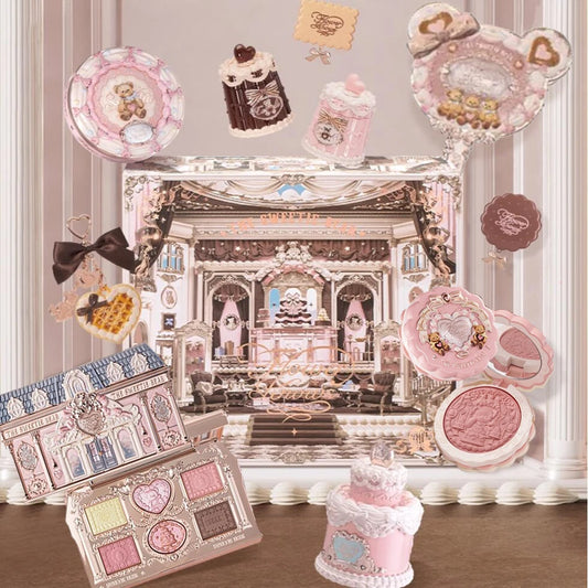 Flower Knows The Sweetie Bear Collection All-in-One Makeup Box Gift Set 10pcs