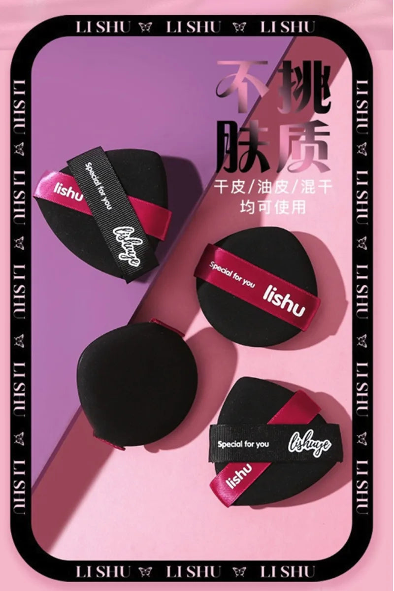 Lishu Set 4 Puff Make-up Air Cushion & Loose Powder