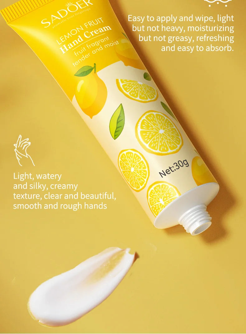 SADOER Fruit & Flower Hand Cream Set – Set di Creme Mani Idratanti e Riparatrici (5pz)