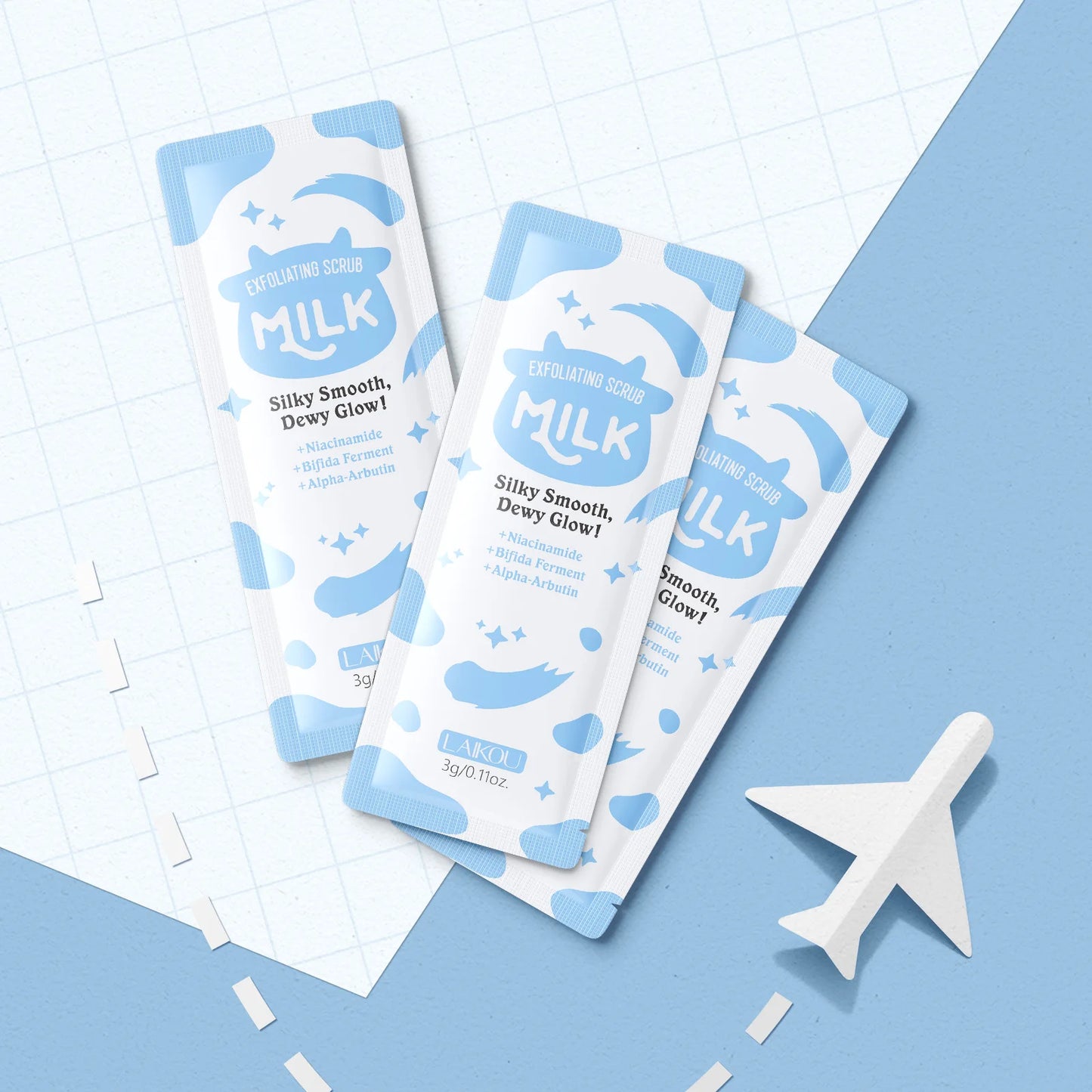 LAIKOU Milk Facial & Body Scrub – Esfoliante Idratante e Delicato